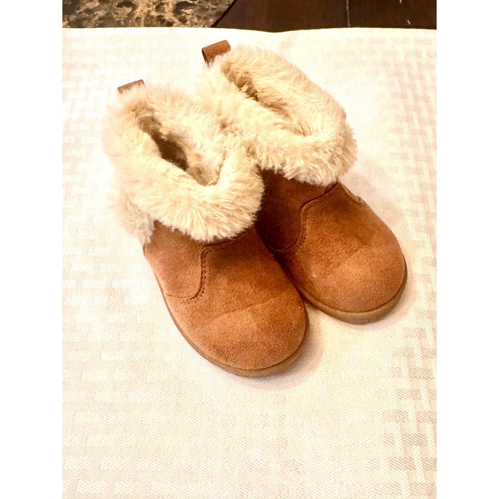 Wonder Nation Toddler Faux Shearling Boots‎ Chestnut Brown Size 6